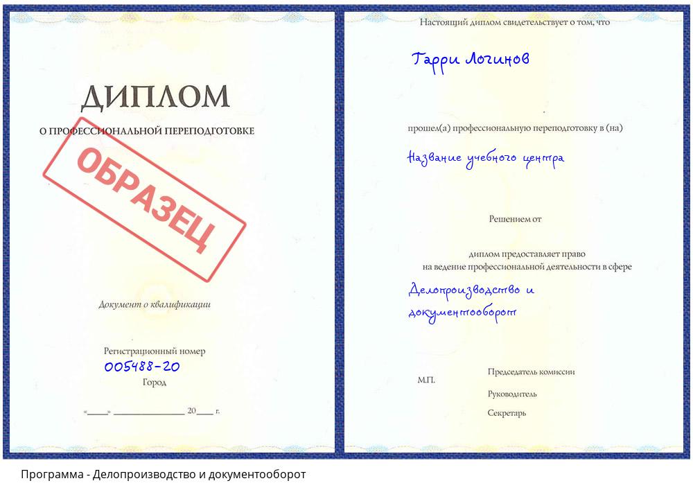 Делопроизводство и документооборот Белогорск